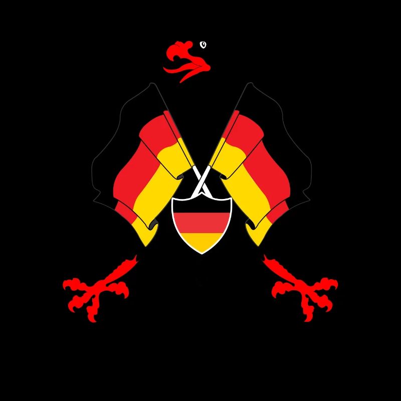 German Eagle with flags Germany