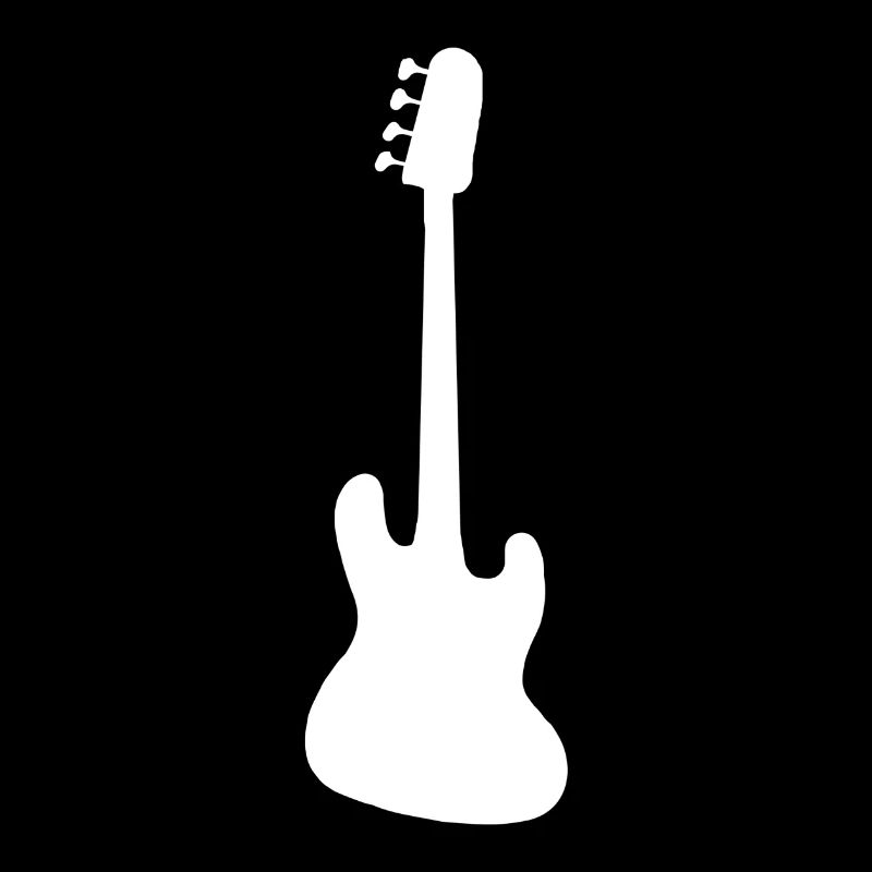 Basse simplement silhouette