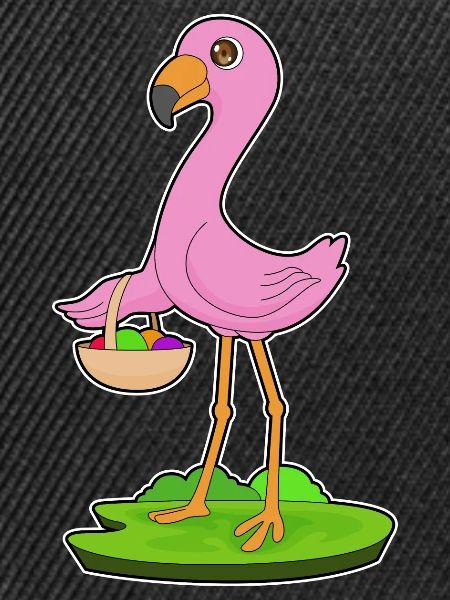 Flamingo Obstkorb