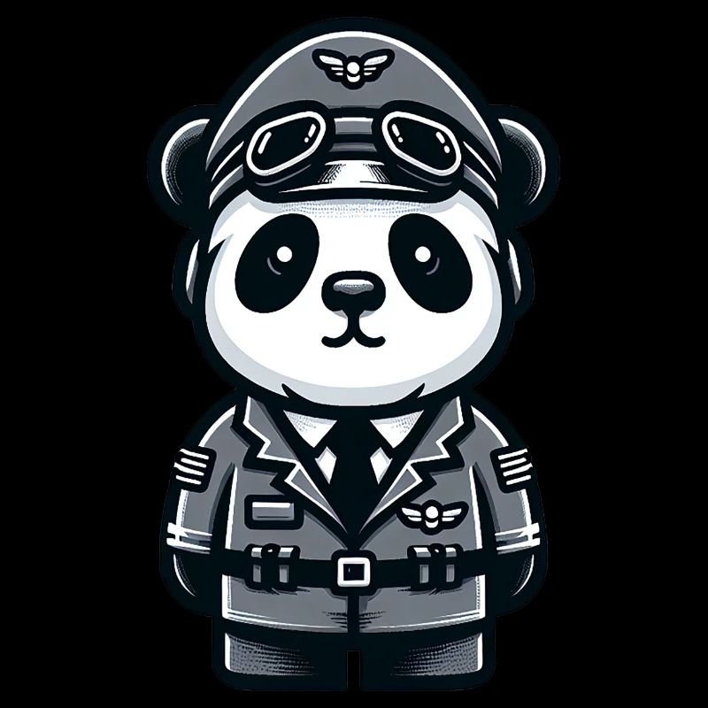 Cute Panda Pilot