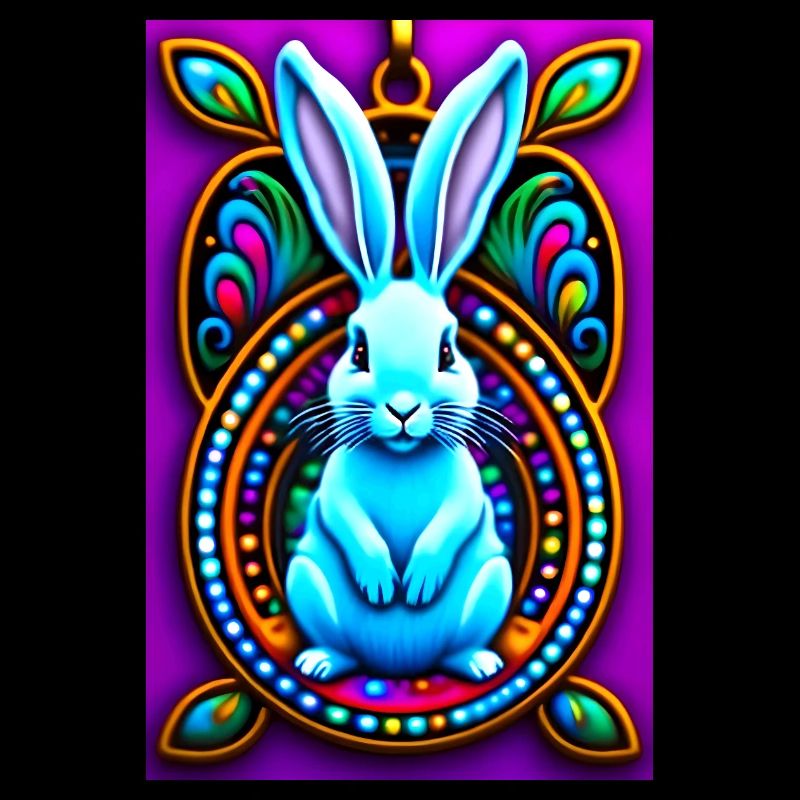 Psychedelic Easter Bunny