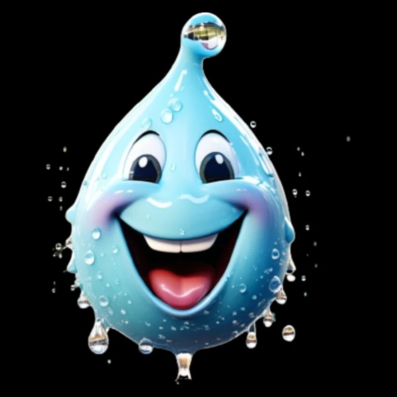 Der lachende Wassertropfen