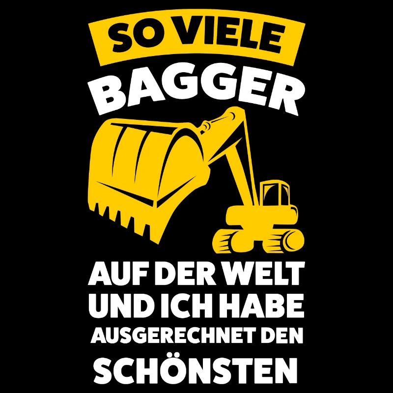 Baggerfahrer Beruf Bagger Geschenk