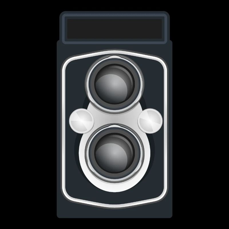Caméra reflex à double objectif propre