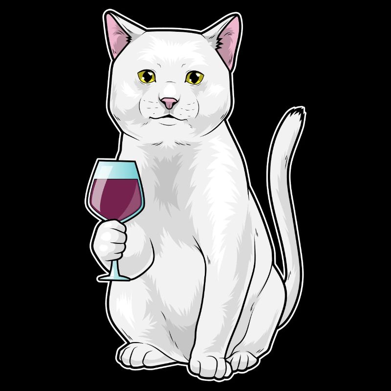 Cat Red Wine