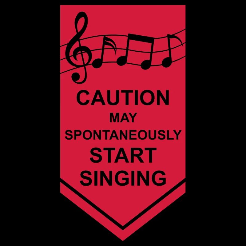 may spontaneously start singing