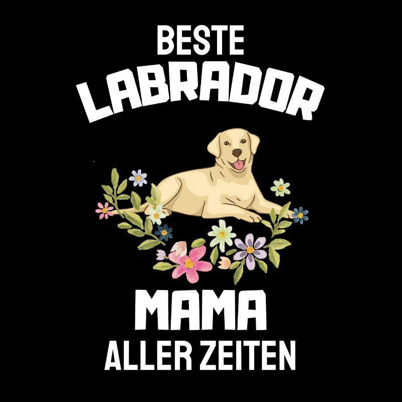 Blumen Hunde Mama Muttertag Geschenk Labrador