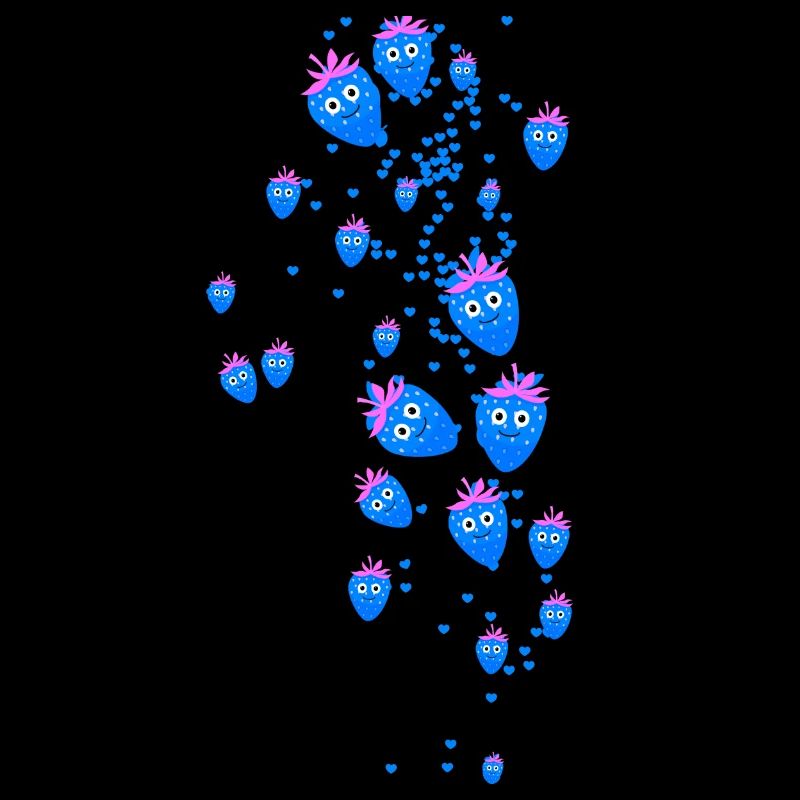erdbeeren,erdbeere,muster,herzen, blau
