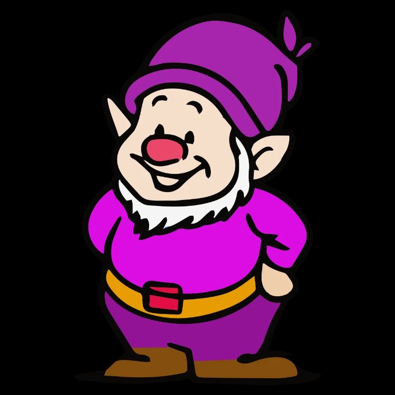 Dwarf with purple cap