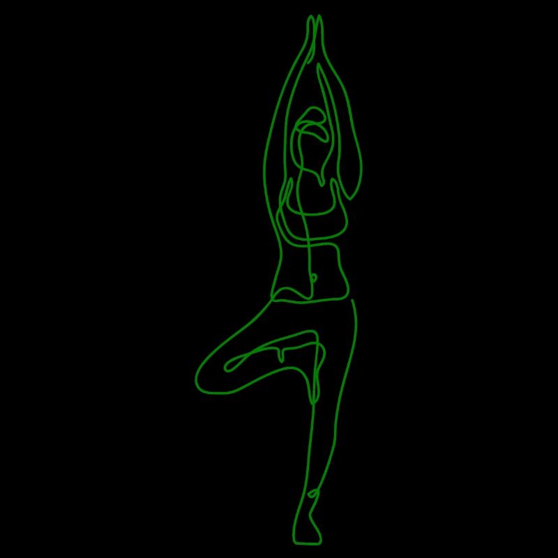2 Yoga Vrikshasana oder der Baum | 5. Grüne Flamme