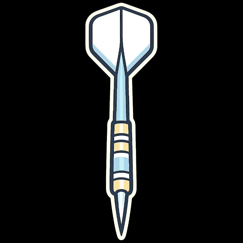 Blauer Speer-Schild Grafik