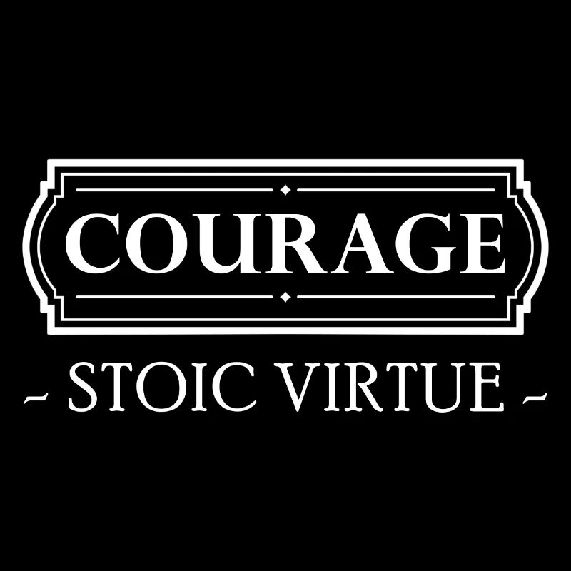 Stoicism Gift Stoic Virtue Courage Courage