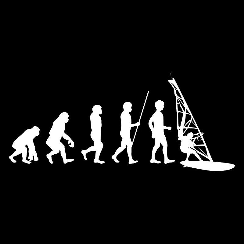 Windsurfer Windsurfen Evolution weiss