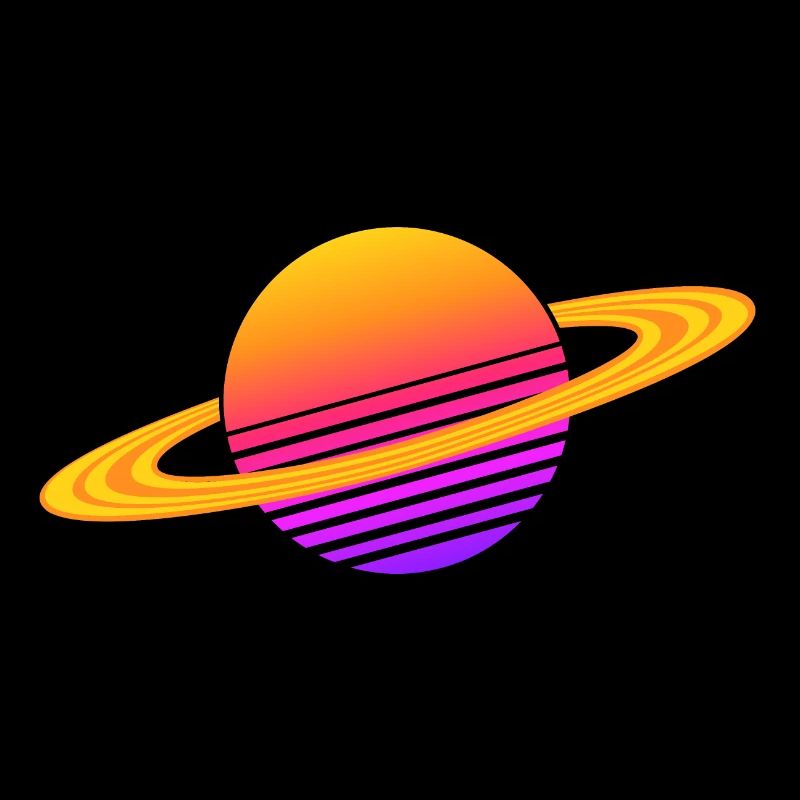 Synthwave Saturne