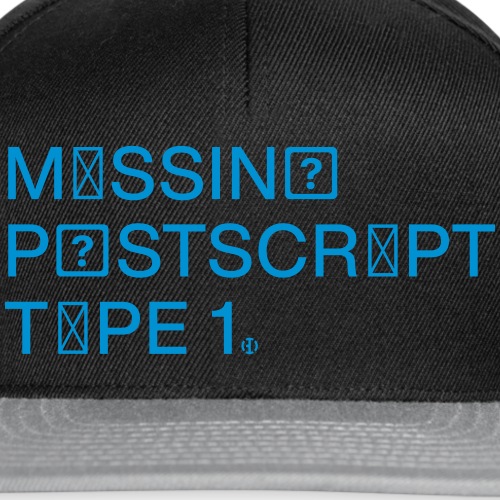 BD PS✝︎1 Postscript Type 1 - Snapback Cap