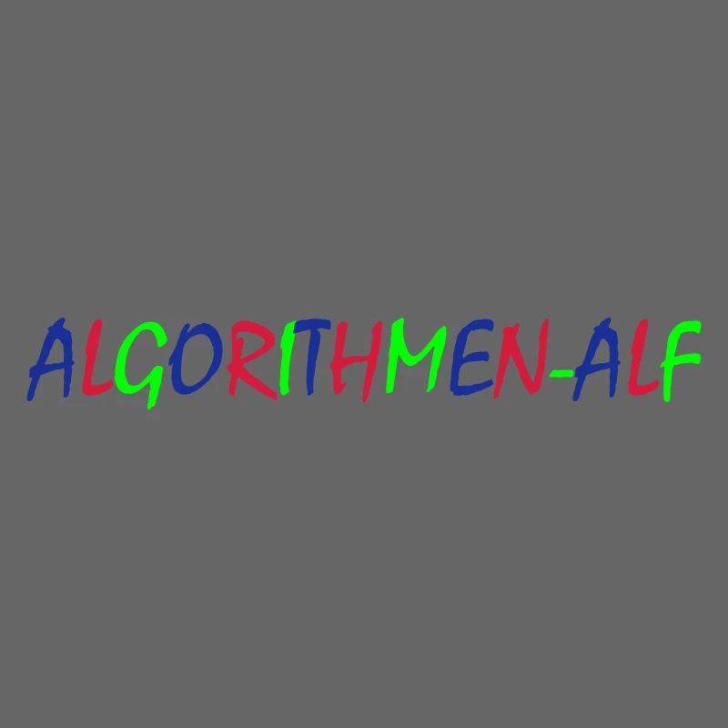 Algorithms Alf – Colorful Typography