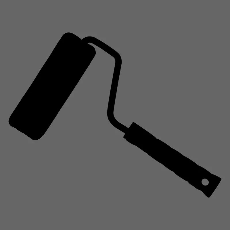 Paint roller shadow image.