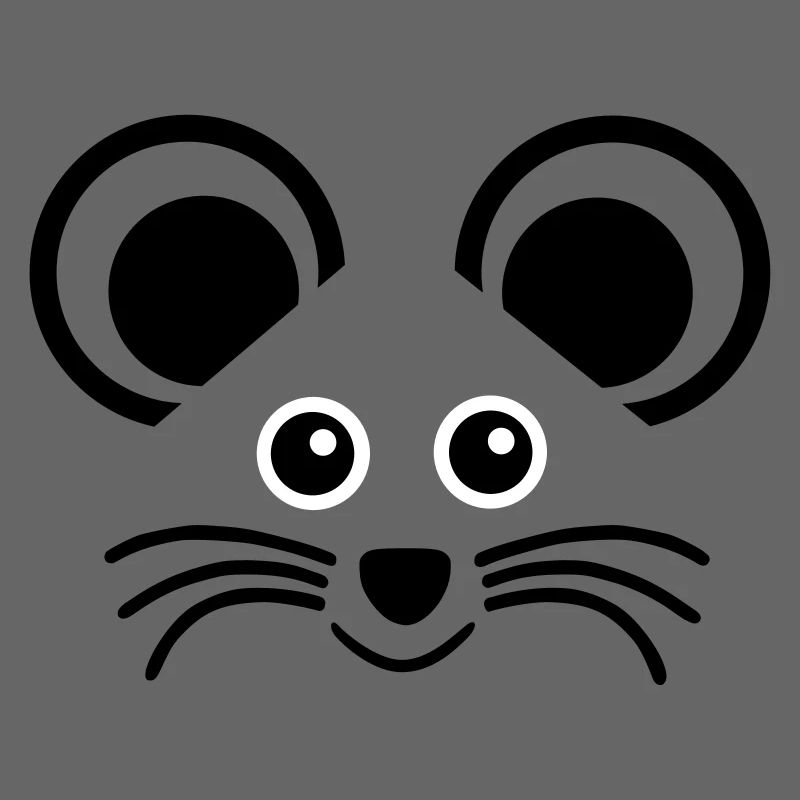 ★ Designfarben änderbar ★ Gesicht eines Mäuschens