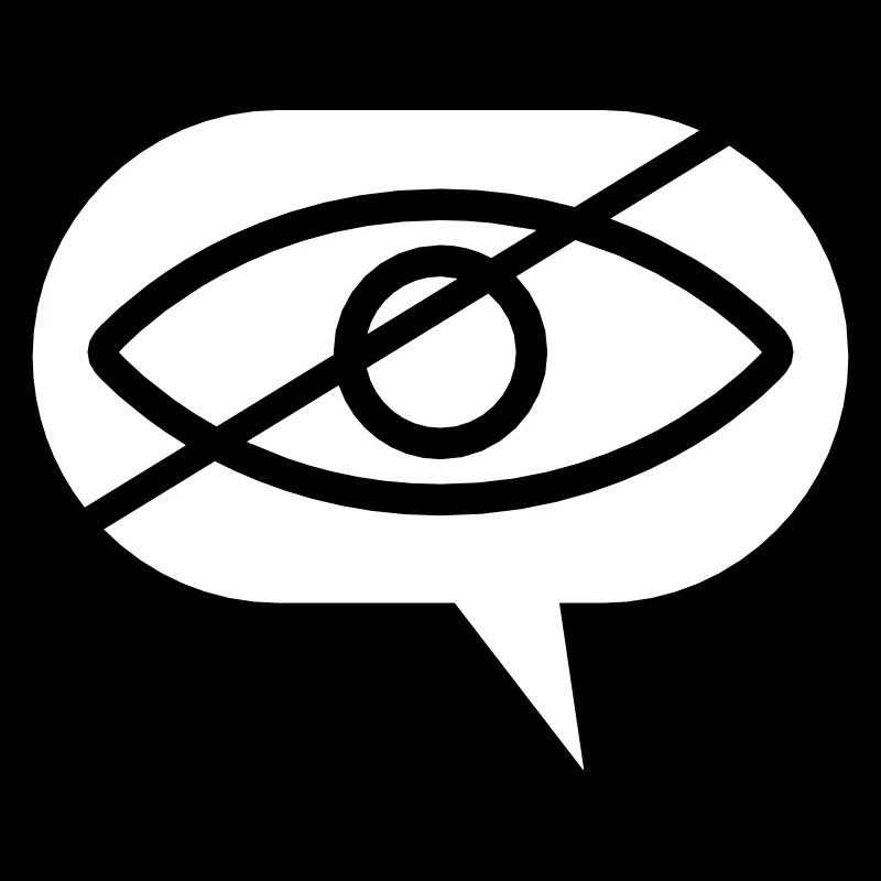 Interdit de regarder la bulle oculaire