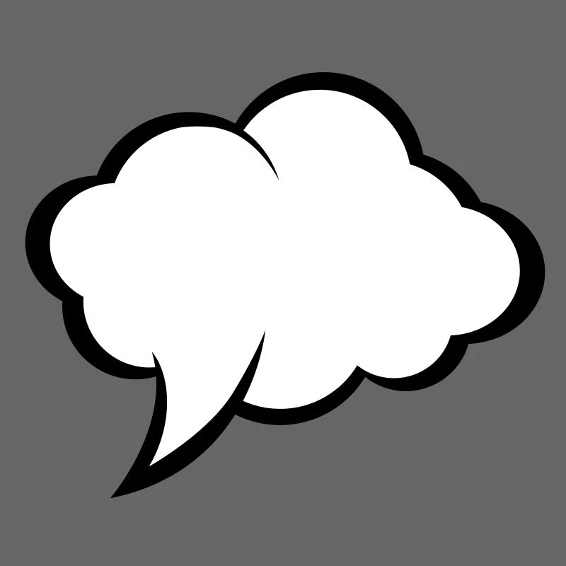 Comic speech bubble