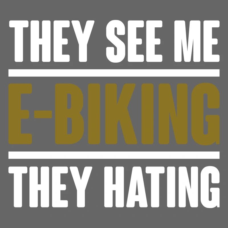 Ils me voient e vélo - Vector Graphics