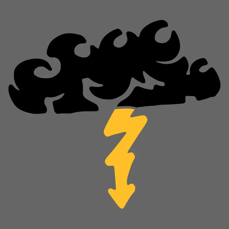 Lightning from a cloud / thunderstorm & lightning