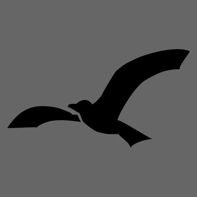 Möwe einfache silhouette