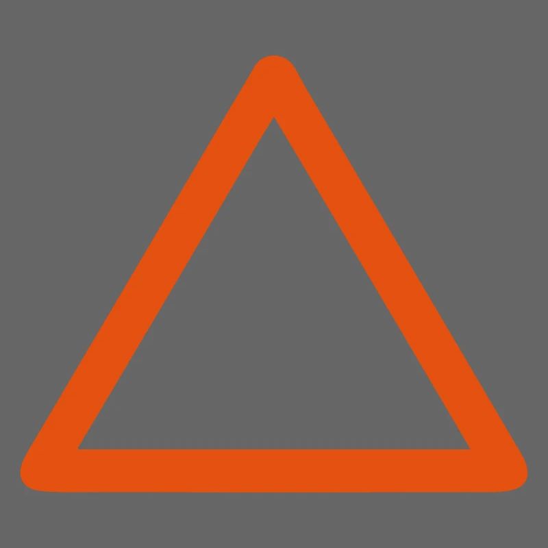 panneau triangle vide ajouter texte