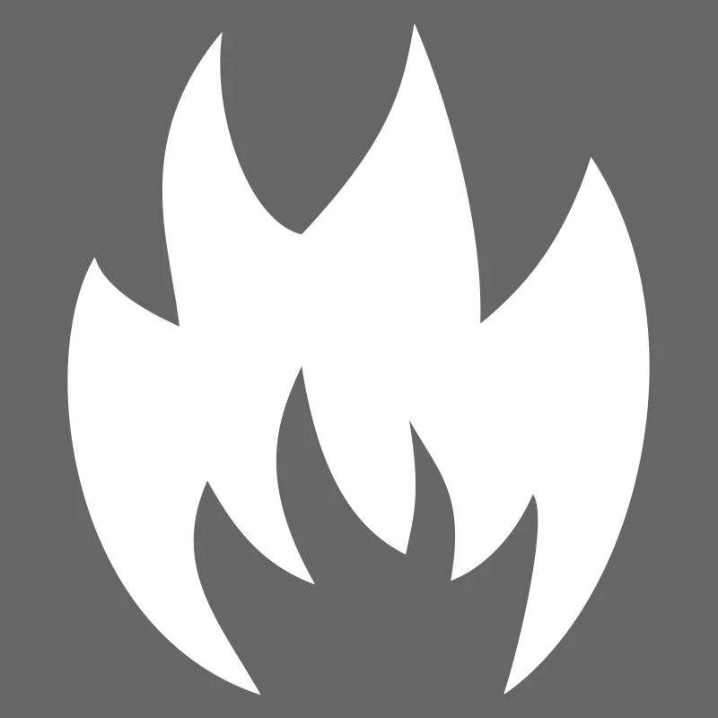 Flame Fire Solid Red Vector Graphique