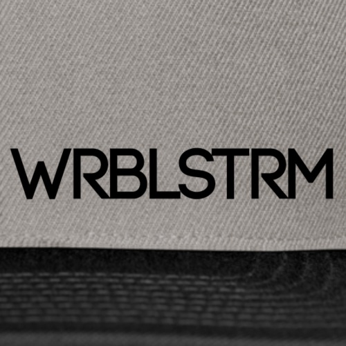 WRBLSTRM Schriftzug schwarz - Snapback Cap