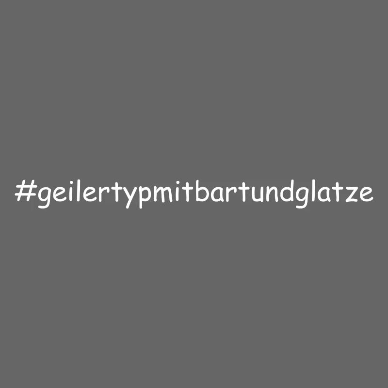 Geiler Typ Mit Bart & Glatze Glatzkopf Bartträger