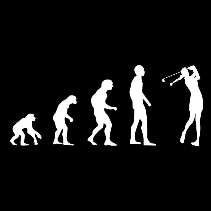 golferin golf girl shirt gift geschenk Evolution
