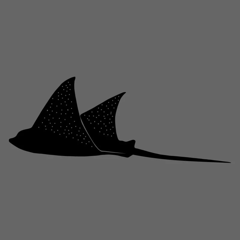 Eagle rays in flight mode