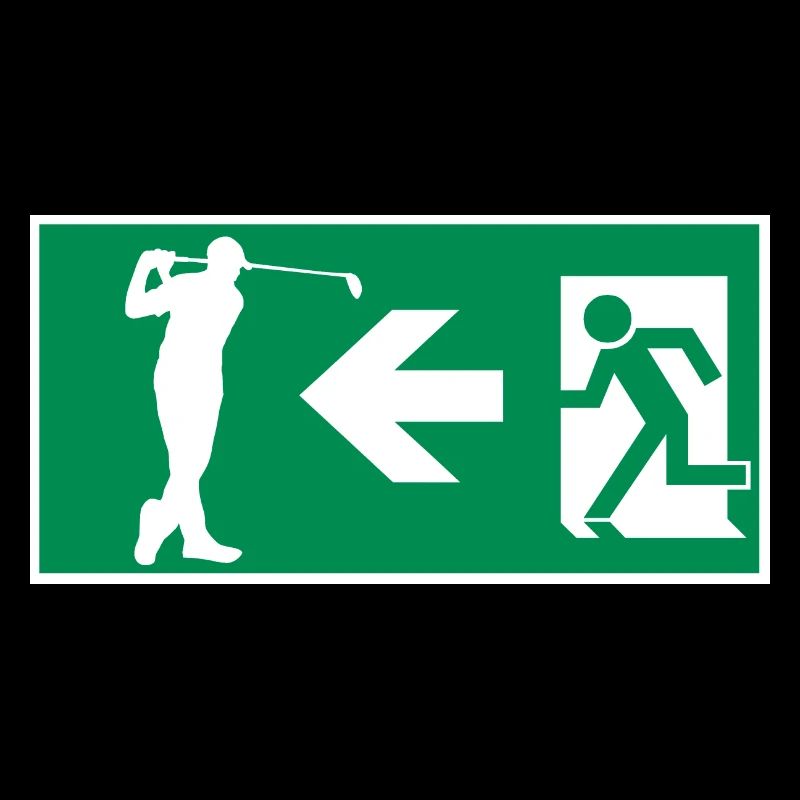 Sortie de secours au terrain de golf Golf Hobby Design