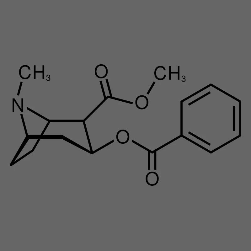 Cocaine molecule structure