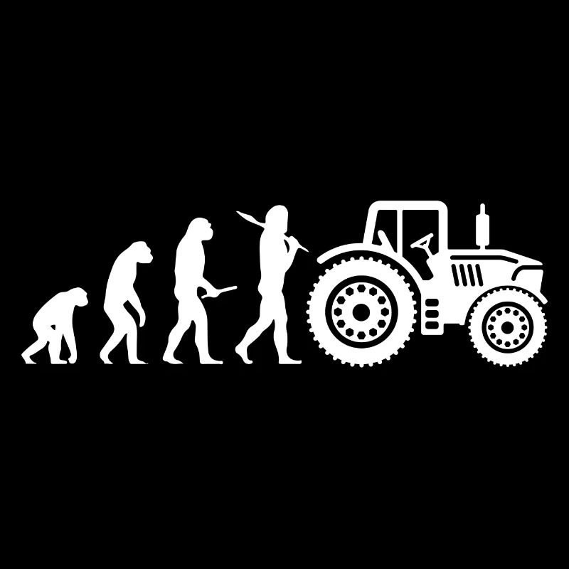 Evolution Traktor Bauer Landwirt