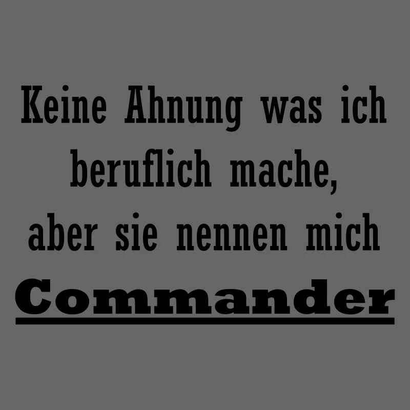 Commandant est mon métier
