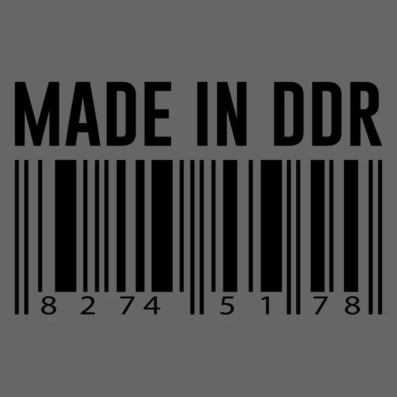 DDR Ossi Ostberlin Geschenk Strichcode