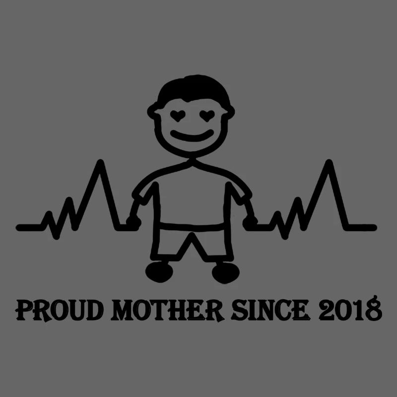 Stolzer Mutter seit 2018 eines Jungen