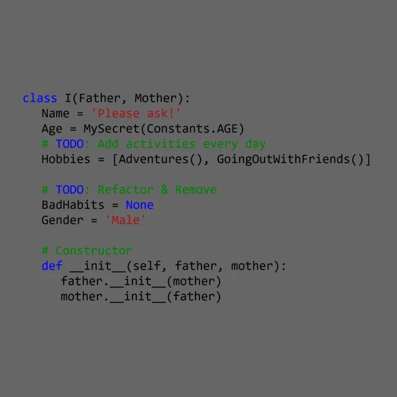 I as python class