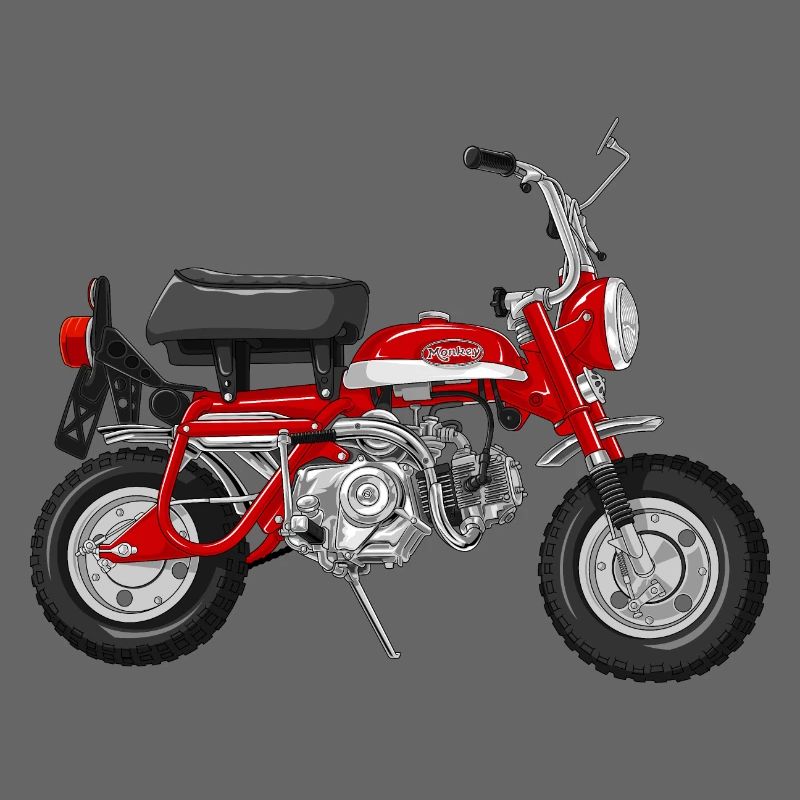 Monkey Z50A DE | candy ruby red