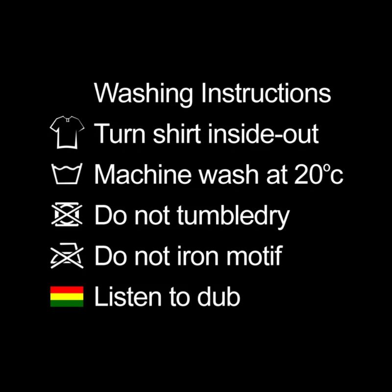 Washing Instructions Dub