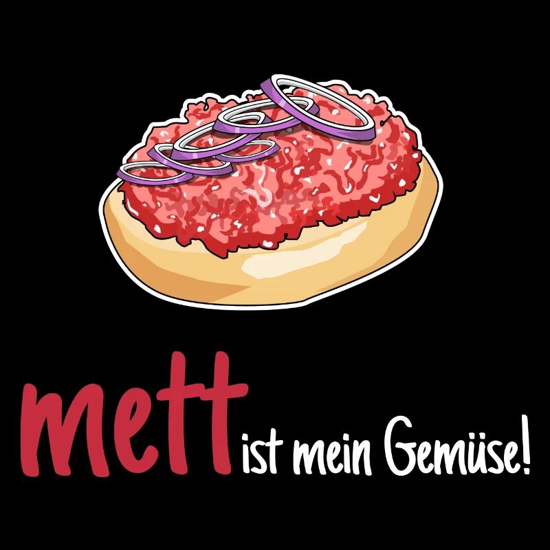 Mett Mettbrötchen Hackfleisch Lustig Geschenk