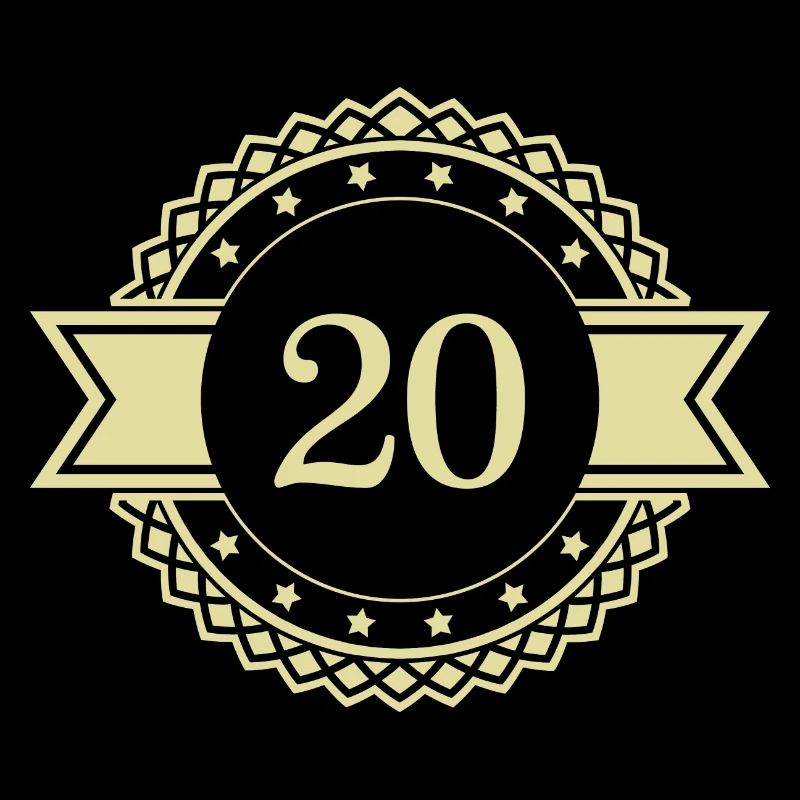 20 number emblem