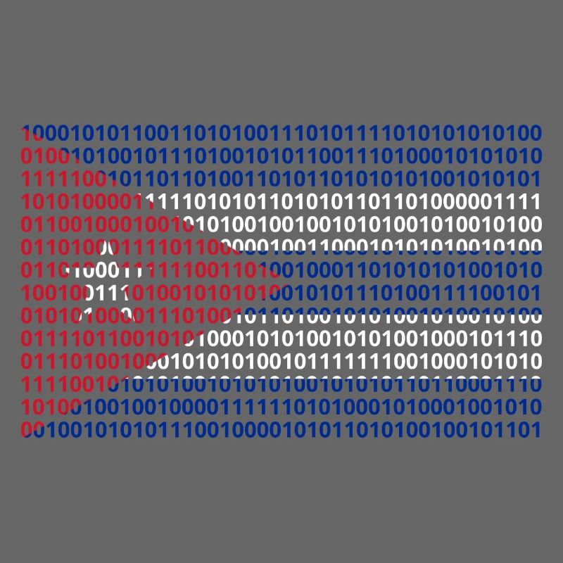 Cuba Flag Binary Code Bit Bytes Binary Computer Science PC