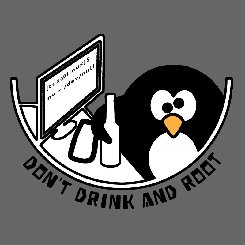 Linux Tux /dev/null