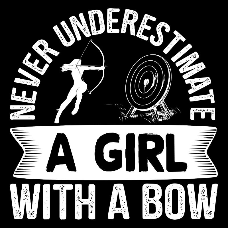 Bogenschießen Bogenschütze Mädchen mit einem Bogen