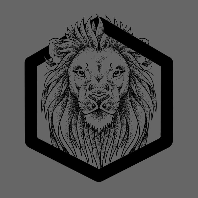 Lion dotwork