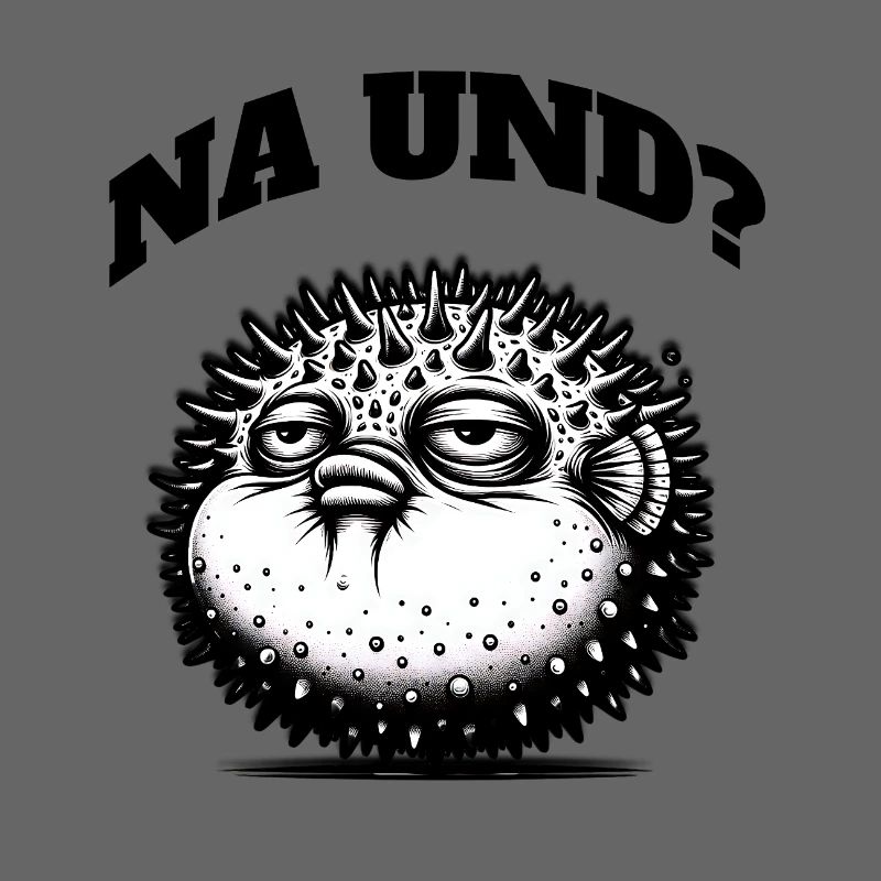 Grumpy puffer fish – a statement