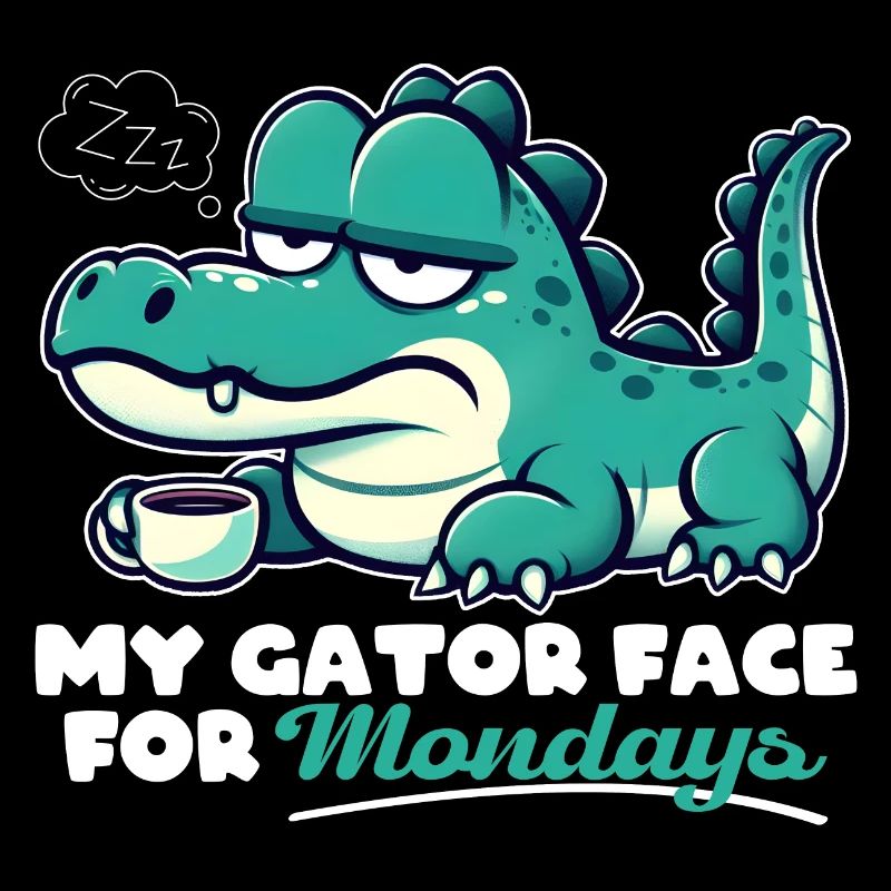 MON VISAGE D’ALLIGATOR POUR LES LUNDIS